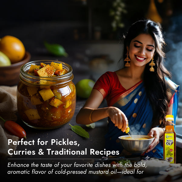 Yellow Mustard Oil 1000ml | Wooden Cold-Pressed Oil