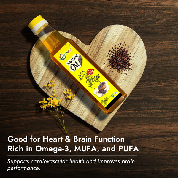 Yellow Mustard Oil 1000ml | Wooden Cold-Pressed Oil