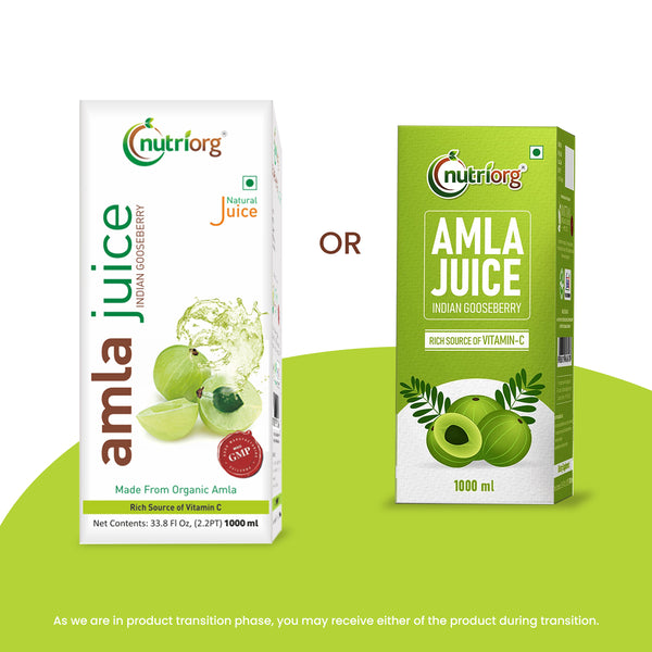 Nutriorg Amla Juice 2L (Pack of 2*1000ml)