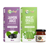 Blood Purifier Combo (Jamun Juice 500ml, Wheatgrass Juice 500ml, Free Honey 50gm)