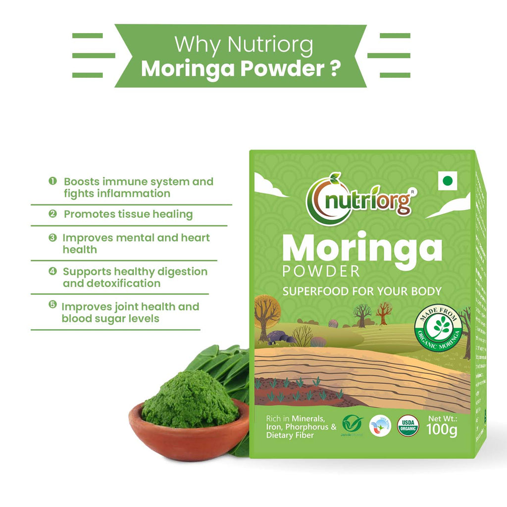 Nutriorg Certified Organic Moringa Powder 100g